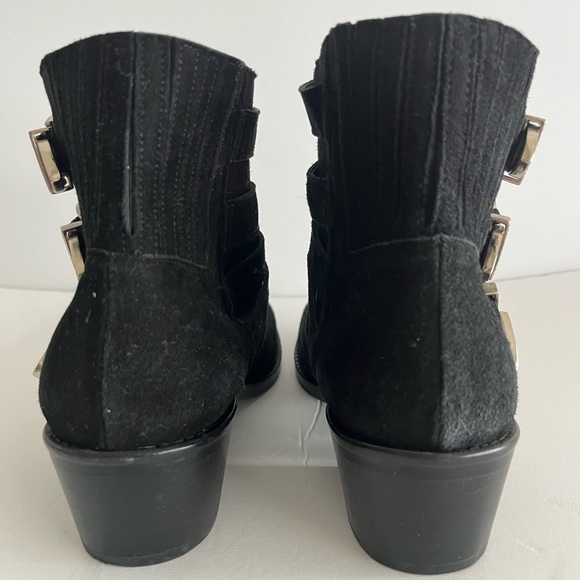 TOGA Pulla - Western Suede Buckled Boots in Black - Picture 5 of 11